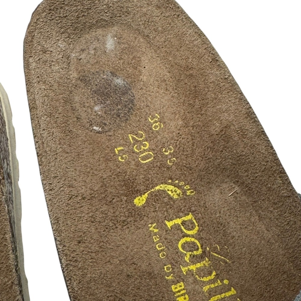 Papillio by Birkenstock Masai Womens Gray Suede Sandals Slides Size 35 US L5 - Picture 4 of 7